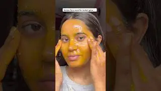 Homemade Golden Face mask for glass skin✨ #shorts #shortsvideo #brightskin #skincare #glassskin