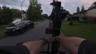 driving my john deere 17d from the neighbor's to my place