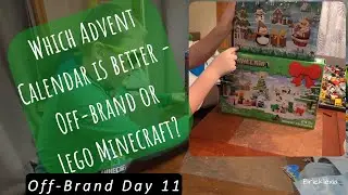 Comparing Lego Minecraft Advent Calendar and Off-Brand 2025 - Off-Brand Day 11