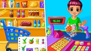 Супермаркет Видео Для Детей - Kids Shopping Supermarket Fun Kids Game Let's Play