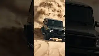 mercedese AMG G-63 (g wagon) desert scene.