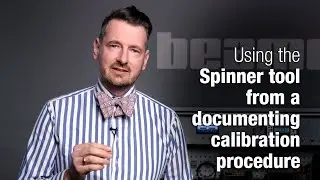Using the Spinner tool from a documenting calibration procedure