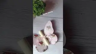 Butterfly invitation Card #short #shorts #shortsviral #shortsfeed #shortvideo #diy #how #easy #paper