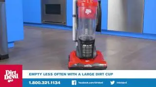 The Dirt Devil Power Duo™ Carpet and Hard Floor Cyclonic Upright (UD20125B)