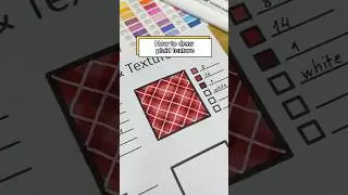 How to draw a plaid texture with markers | Relaxing pattern drawing #shorts #tutorial #coloring