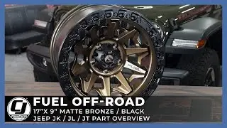 2018-2021 Jeep JL & Jeep Gladiator | Fuel Off-Road Cover Matte Bronze Wheel