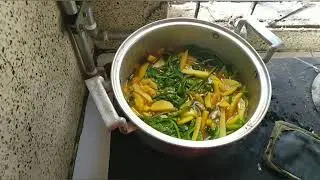 Palong shak O Rui macher jhol