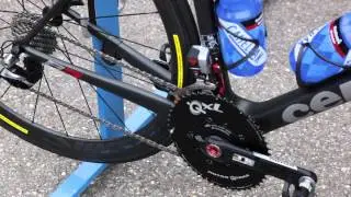 Thomas Dekker's (Garmin-Sharp) Cervelo R5 race bike