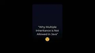 What is Multiple Inheritance?|Java Interview Question| JavaForBeginners