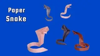 Snake making with paper | how to make a paper snake tutorial | 