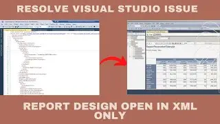 How to resolve SSRS report design open in XML format instead of Report Design view in Visual Studio?