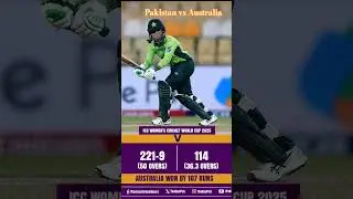 Australia 🆚 Pakistan #PAKvAUS | #CWC25 | #BackOurGirls