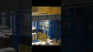 Intralogistics for different floors design during box production #box #carton #conveyor #Crownway