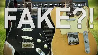 did I buy 2 FAKE FENDER guitars?? (MJT Partscaster)