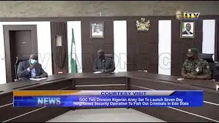 GOC 2 Division Nigerian Army set to launch 7 Day heightened security operation