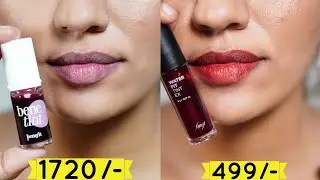 Which Lip tint is better on Pigmented lips? Benefit V/S Faceshop Lip Tint