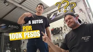 6 autos  de 100 mil pesos