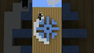 Minecraft snowflake  #minecraftpixelarttutorial #minecraftguide  #minecrafthowto #christmas #mini