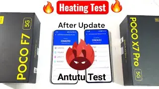 POCO F7 vs POCO X7 PRO Antutu After Update Heating Test🚀🚀🔥🔥🔥 #pocof7 #pocox7pro 