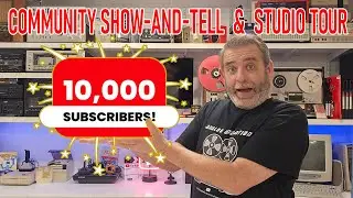 10 000 подписчиков! Праздничный спецвыпуск о винтажной электронике 🎄 | Экскурсия по студии и това...