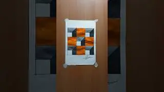 Easy 3D illusion drawing🤔🤯😲🧐 #shorts #3d #illusion #drawing #art