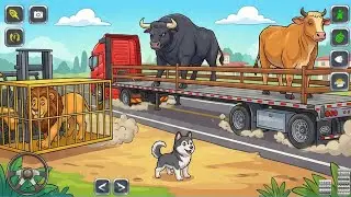 Animal Cargo Truck Driving Game 3D -Animal Transport Cargo Truck 2026 Android Gameplay | Skeleton 
