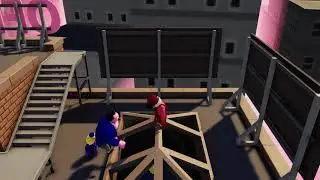 Gang Beast Solo Roof Speed Run 49 seconds