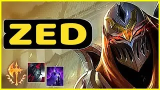 ZED VS GALIO MID GAMEPLAY