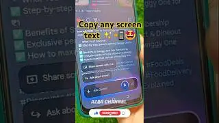 copy mobile screen text anywhere anytime ☦️📲🤯 #azarchannel #gemini #instagram