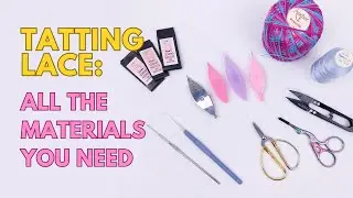 2 - Beginner Shuttle Tatting | The only materials you need for Tatting Lace  ENG SUB