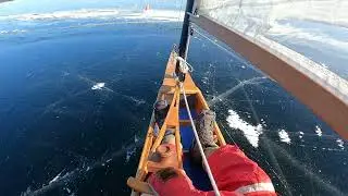 DN Iceboating on Lake Sebago Feb 2, 2026