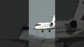 NetJets Challenger 650 N247QS Landing In DAL