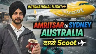 Amritsar to Australia Vlog 🇦🇺 | Sydney International Flight Experience ✈️