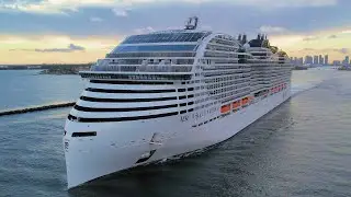 Is This Ship Too Big? 🛳️ MSC World America Miami Sailaway! (Funny Robin Leach Style Cruise Review)