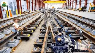 Super Giant Processing Plant: Making Train Rails from Steel in a Mind-Blowing Way