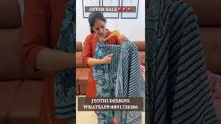 OFFER ALERT!!! Side Slit Pure Cotton Readymade Churidhar Sets :998/- Jyothi Designs :8891728386
