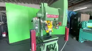 Bliss C-22 OBI Punch Press 22 Ton Air Clutch W/ Shadow II Safety Lights Curtains