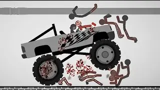 Stickman Destruction 5 Annihilation - BIG MONSTER TRUCK, BIG FIRE TRUCK | Android GamePlay