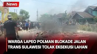 Tolak Eksekusi Lahan, Ratusan Masyarakat Lapeo Polman Blokade Jalan Trans Sulawesi
