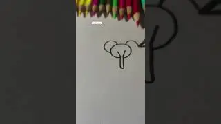 let's draw an elephant by easy shapes. #penthomize