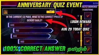 Free Fire Anniversary Quiz Event Today Answer on Tamil | Today Events | De Aakash Gaming