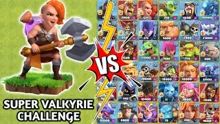 Super Valkyrie Vs Max level Troops | Coc | Clash Of Clans |