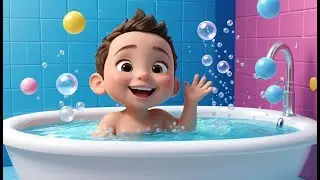 Splish, Splash, A Rainbow Bath | Colorful Bathtime Song for Kids | Fun Water Adventure