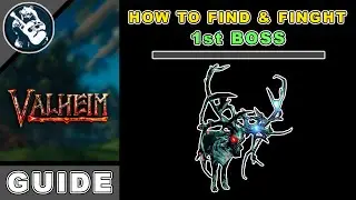 How to Find First Boss Eikthyr in Valheim + Fight & Use its Trophy - Full Bosses Guide Tutorial