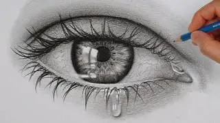 How to Draw a Teary Eye [No Music]