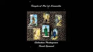 Pentagram #tarotspread w/RoseCrow Witches #tarotdeck Invoking Collective Spirit.