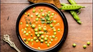 Creamy Green Peas Masala | Side Dish for Chapathi | Matar Restaurant Style Matar Masala #peas gravy 