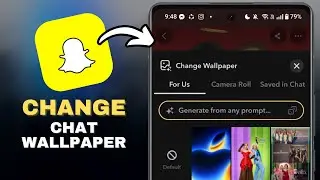 How To Change Chat Wallpaper In Snapchat in SECONDS!