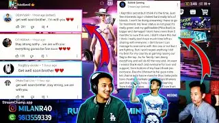 RUBICK GAMING FIGHTING WITH BIG DISEASE/ LEFT Streaming | REACTS&nbsp;Shifu & SK49