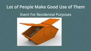 Sturdy Skip Bins to Serve Various Purposes